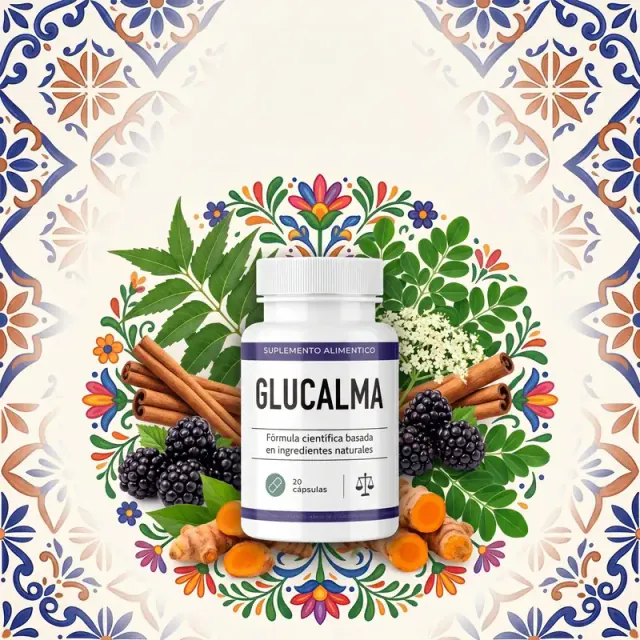 Glucalma 20 cápsulas — envase original con orgánica mexicana